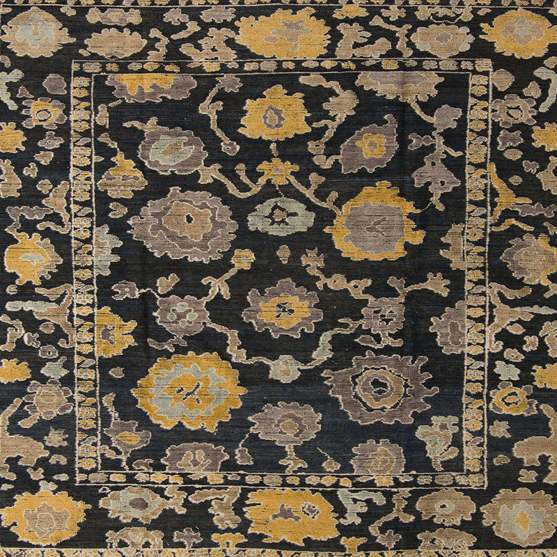 Tapis abstrait moderne 5118, Carré 8 pi