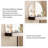 23.62"Minimalist White Compact Solid Wood Vanity Table