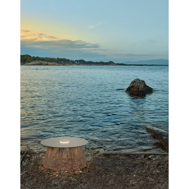 Table d'extérieur à DEL Nit, Ivoire, Beige, 31.5"