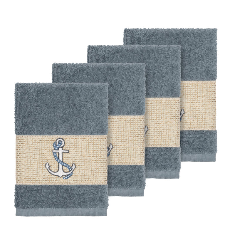 Essuie-mains en coton Easton, Bleu sarcelle