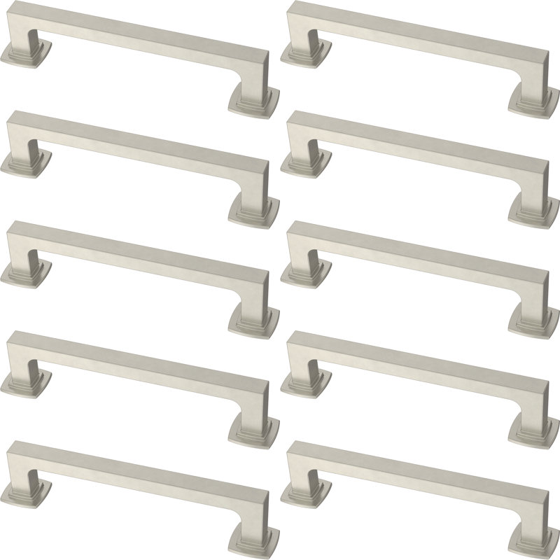 Parow 5 1/16" Center to Center Bar Pull Multipack, Satin Nickel, 5 1/16" Center to Center