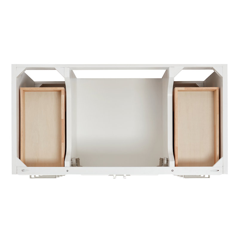 Stafford 54.75'' W Single Bathroom Vanity Base, White
