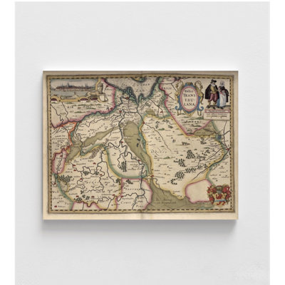 La zone autour d'Utrecht, carte antique d'Utrecht, carte antique d'Utrecht, impression d'art mural, Pays-Bas, décor européen, art mural