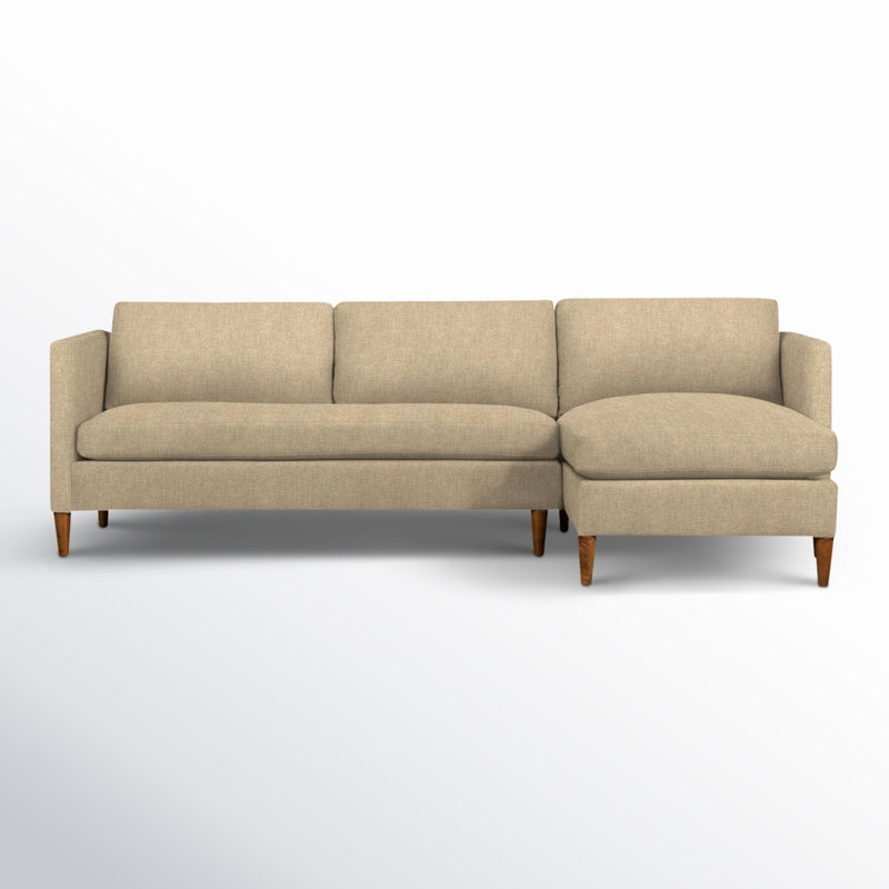 Canapé modulaire 2 pièces Clifford, Tissage turbo de blé Turbo, Accoudoir à droite (vu de face)