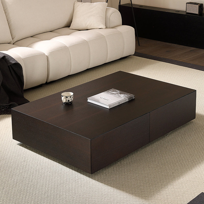 Modern minimalist rectangular coffee table