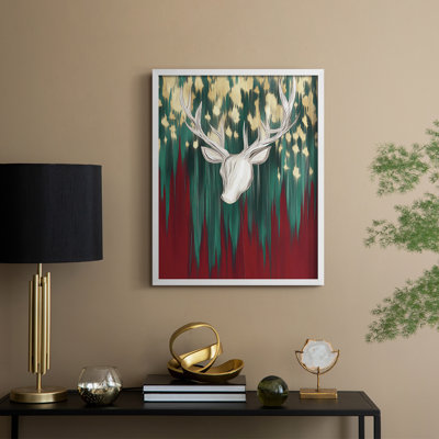 «Christmas Holiday Art», reproduction encadrée CCIXIX - bois massif