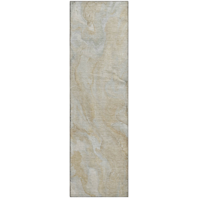 Premium Machine Washable Varroville AMF1707 Abstract Rug, Runner 2'3" x 7'6"