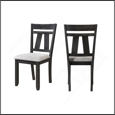 Ensemble 2 pièces de chaises de salle à manger style chalet