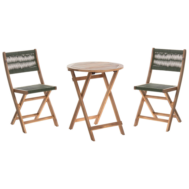 Wicker 2 - Person Garden Lounge Set, Green/Brown