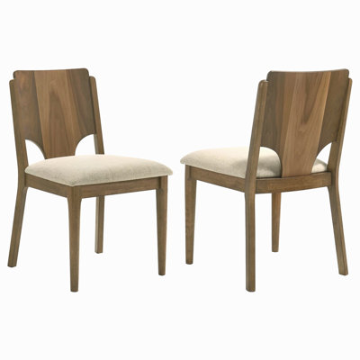 Chaise d'appoint rembourrée (ensemble de 2)