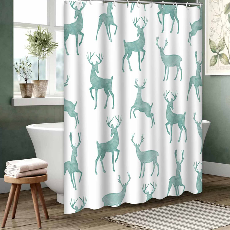 Rideau de douche gris imperméable, rideaux de douche pour la salle de bain avec 12 crochets, L 72 po x l 72 po