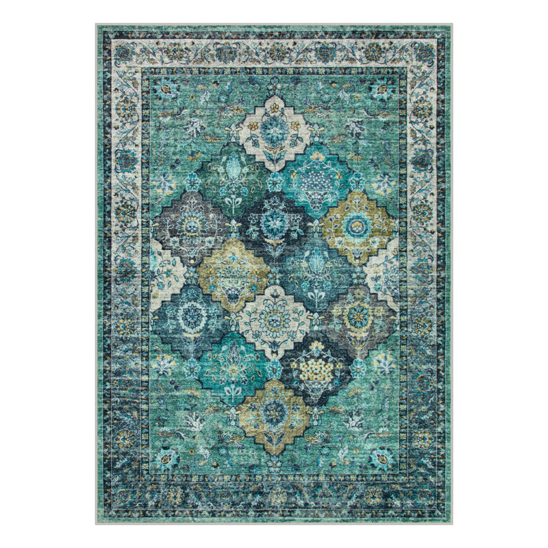 Tapis moelleux antidérapant Violia, Rectangle 5 pi x 7 pi