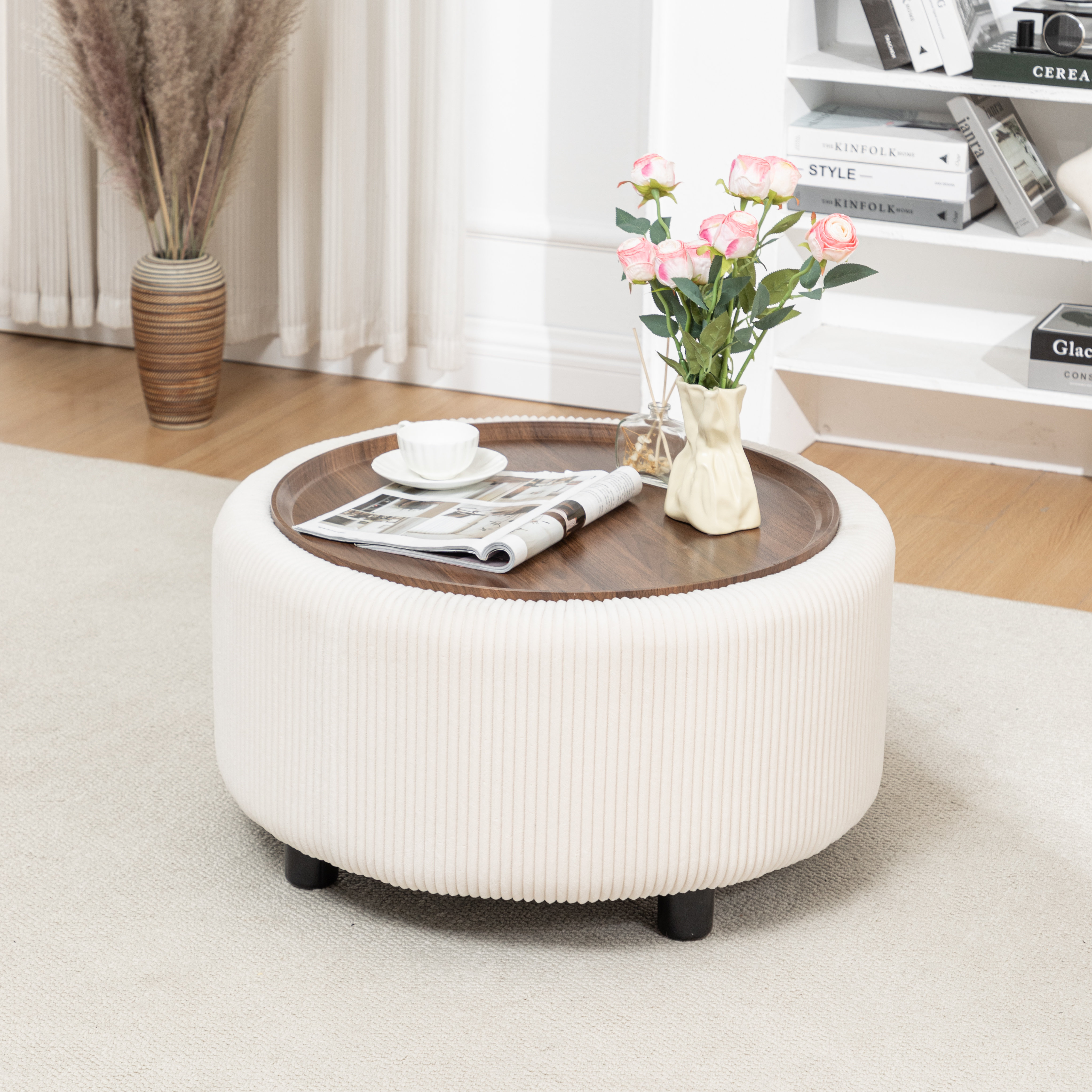Pietsch Round Coffee Table with Storage – Stylish Function Meets Modern Design