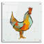 «The Strutter on White» par Phyllis Adams, art mural en verre acrylique-1993795719
