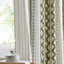 1 panneau de rideau imprimé en coton 50 po x 84 po avec rayures et doublure en chenille-1107601165-1107601167