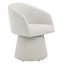 Kyo 24.4" W Chenille Swivel Barrel Chair-90695418
