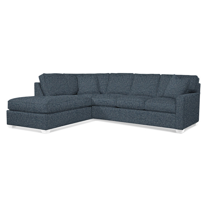 Ellora Upholstered L-Shaped Sectional, Left Hand Facing, Basic Blue; 0317-63, Mineral