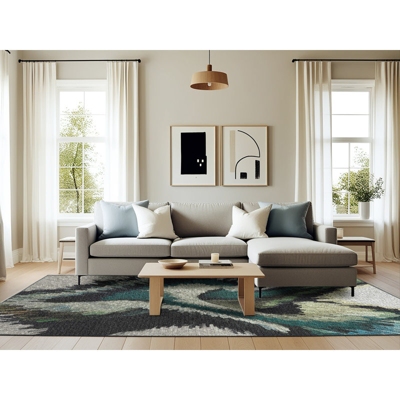 Sanremo Abstract Indoor Rug, Rectangle 6' x 9'
