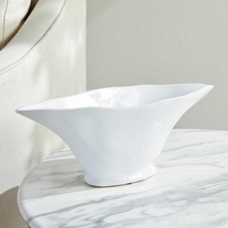 Madara Oval Vase Large, 5.25" H x 14.75" W x 5.5" D