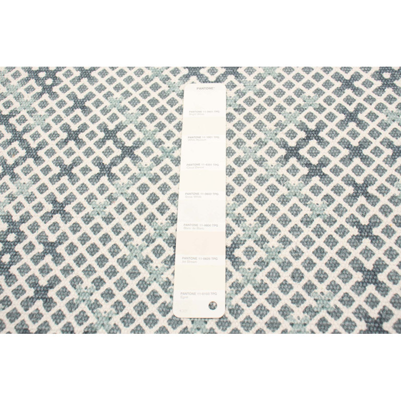 Tapis crème Fab Dhurrie 4 pi 6 po x 6 pi 6 po