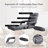Trule Folding Lazy Sofa Floor Chair Sofa Lounger Bed with Armrests and Pillow-1983384795
