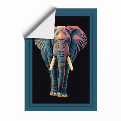 Luminous Elephant Modern - Framed Print
