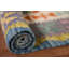 Tapis multicolore en laine réversible Kilim 4 x 6