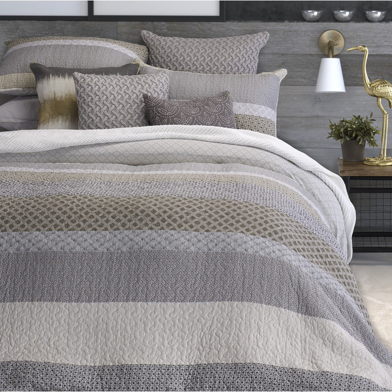 Ethan Cotton Quilt, King Quilt + 2 King Shams