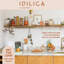 KitchenCraft Idilica Beechwood 6-Rail Wall Rack