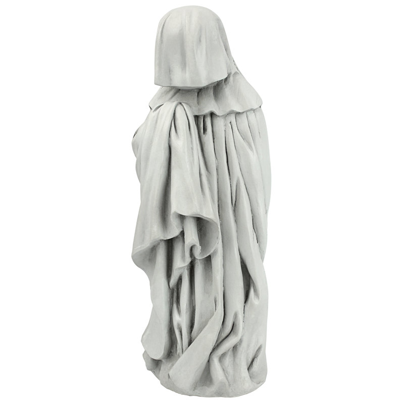 Medium Gray Resin French Pleurant Weeper Statue
