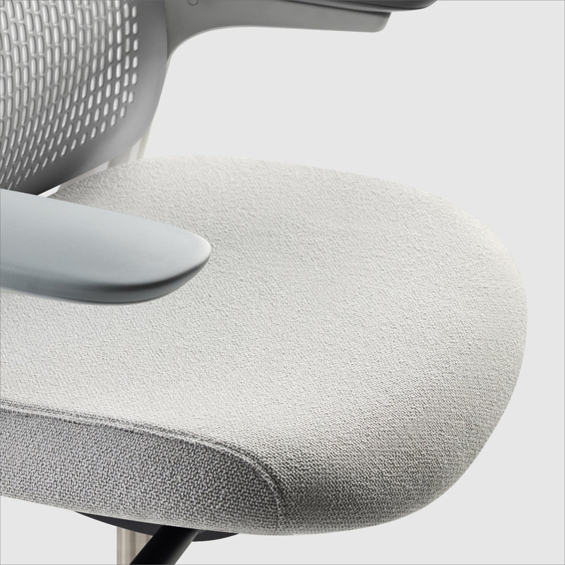 Haworth Breck Office Chair, White, Lunar