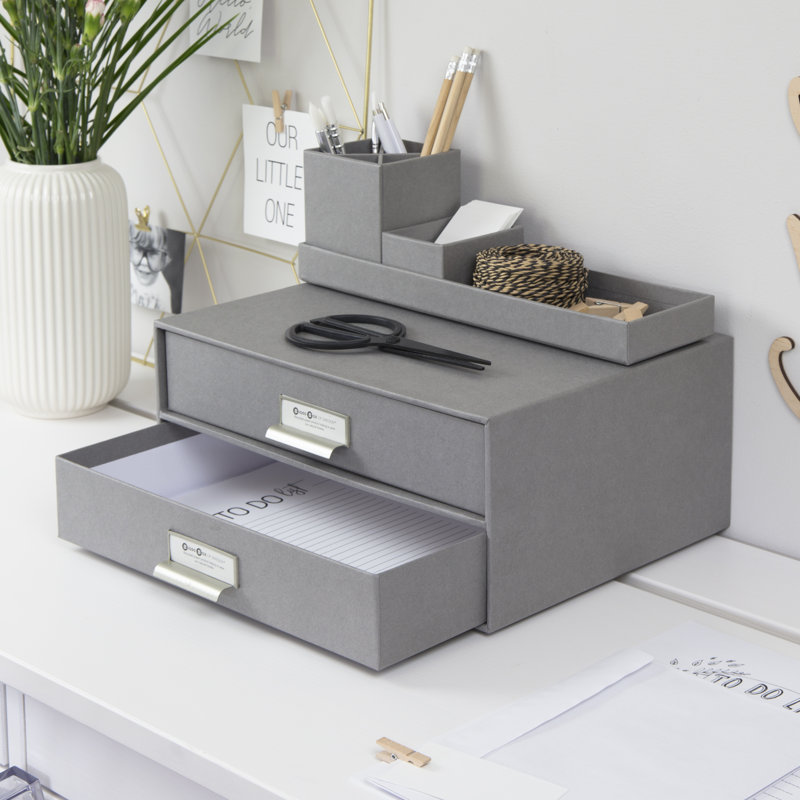 Boîte à documents Bigso Birger, Gris clair