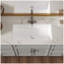 Lavabo de salle de bain rectangulaire encastré en céramique blanche 28 "x 14" avec trop-plein