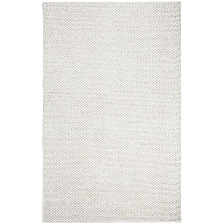 Carisbrooke Lauren Ralph Lauren Hand Woven Wool/Cotton Solid Color Rug in Cream