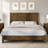  Adainville 48.4" Full Size Solid Wood Bed Frame With Panel Headboard,Black-284166720-284166723
