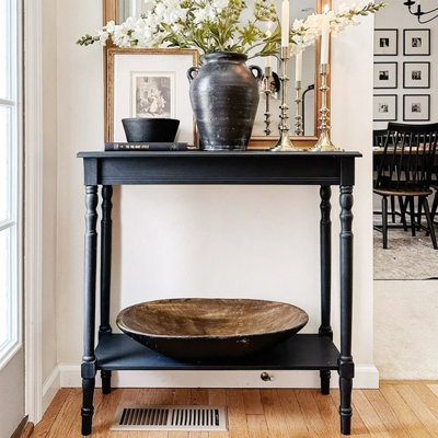 Retro solid wood entrance table