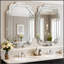 Grand miroir mural à bords biseautés sans cadre, polyvalent et élégant pour toute pièce, pleine longueur, facile à installer (35,8 po x 23,8 po)