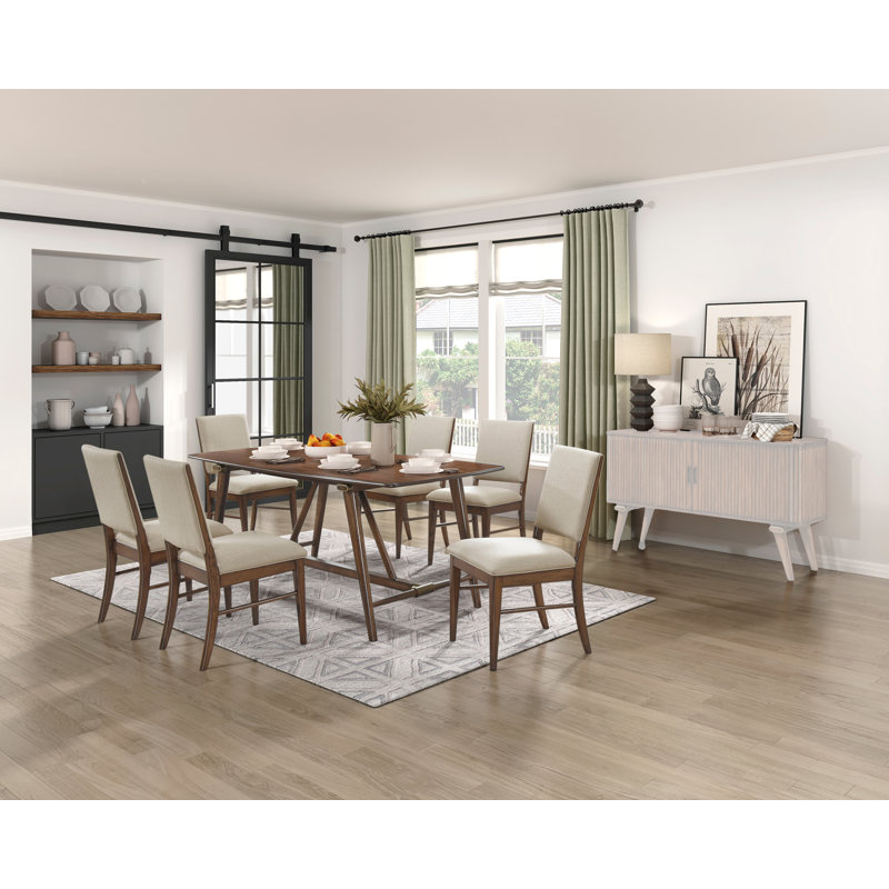 Darcy 7-piece Dining Table Set, 7 Pieces: Table, 6 Chairs