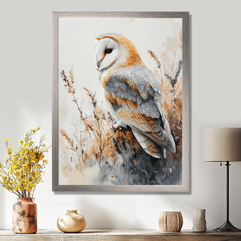Fevbas - animaux, impressions sur toile, Argent argent, H 20 po x l 12 po, Reproduction encadrée d'une seule photo
