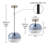 9.8"W Danielle Glam Globe Shade Pendant-743217896-743217897