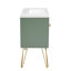 Armoire de salle de bain simple autoportante avec 2 tiroirs en résine
