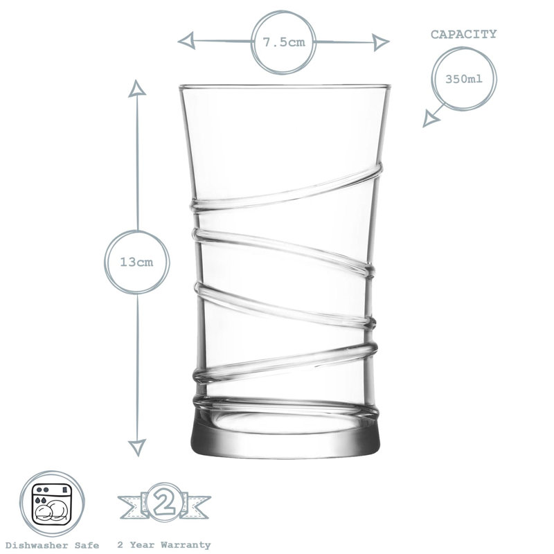 350ml Highball Glass, 6