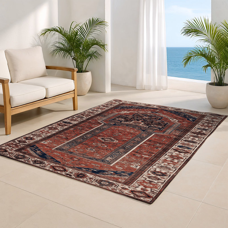 Tapis turc intérieur et extérieur brun, Rectangulaire 2 pi x 3 pi