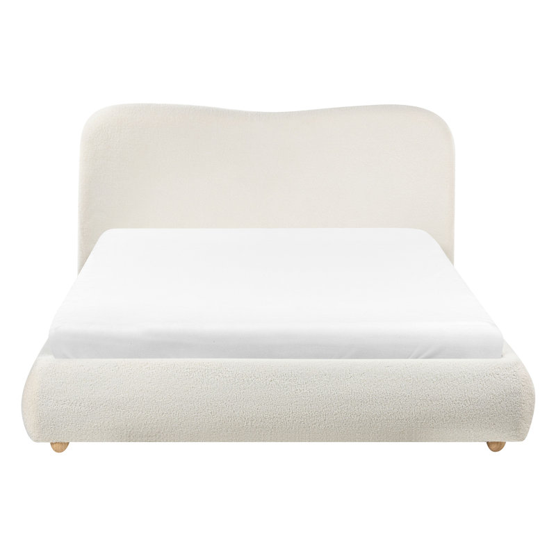 Upholstered Ottoman Storage Bed, European Double (140 x 200 cm), White