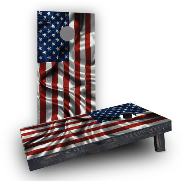 Custom Cornhole Boards Waving American Flag Cornhole & Reviews 