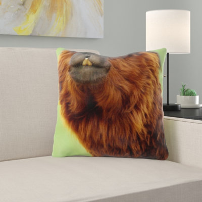 Alpaca Throw Pillow