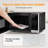 0.7 Cu. Ft. Compact Countertop Microwave Oven, 700W Cooking Power, 1100W Rated Input Power