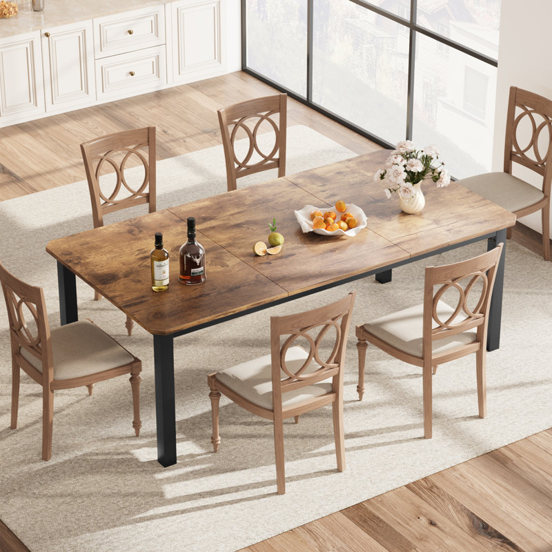 Bisto Rectangular 199.9Cm L x 89.9Cm W Dining Table, Retro Brown