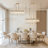 Daine 6-Light Dimmable Rectangle Chandelier