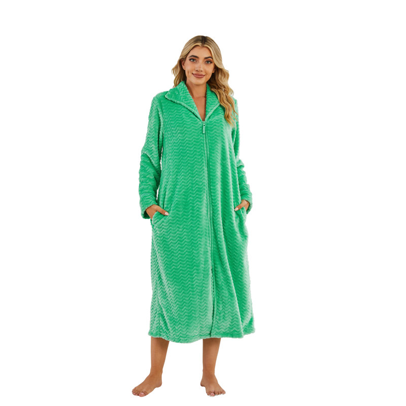 Girl / Woman+ Mid-Calf Bathrobe with Pockets, L